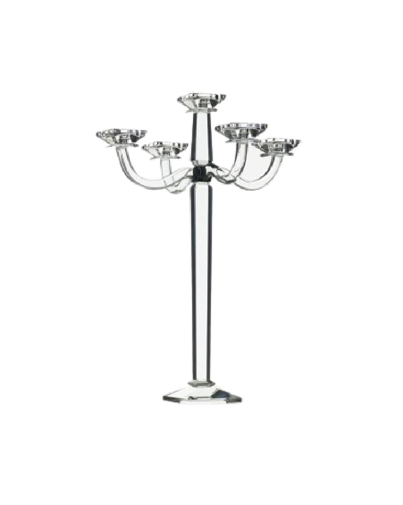 CANDELABRA REGIS IN CRYSTAL 17 X 22