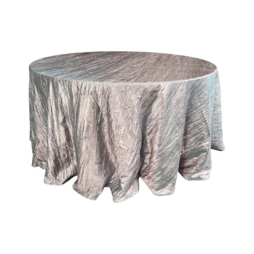 RUFFLED TABLECLOTH LIGHT GRAY