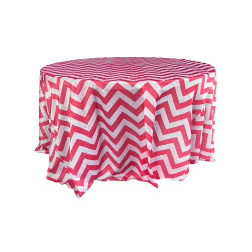 CHEVRON TABLECLOTH RED