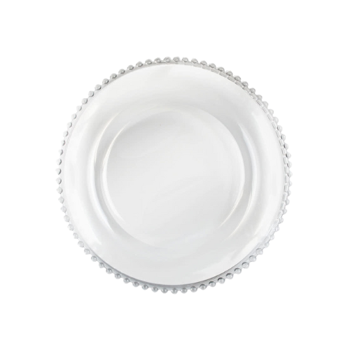 PLATO BASE COLLAR TRANSPARENTE