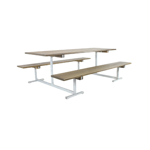 MESA DE PICNIC CON ASIENTOS COLOR EBANO