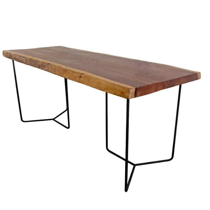 MESA DE TRONCO RECTANGULAR 70X30