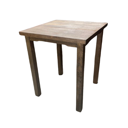 MESA DE BAR CUAD. EN MADERA C/EBANO 36''X36''X42'' (H)