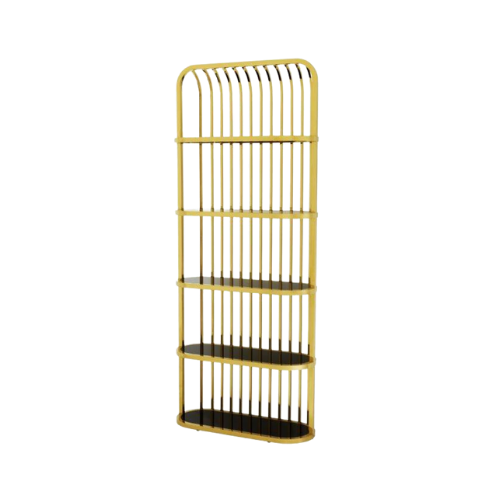 ESTANTE CANARIO RECT. DORADO 47''X18''88''H