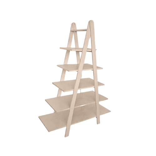 ESCALERA PARA POSTRES EN MADERA GRIS