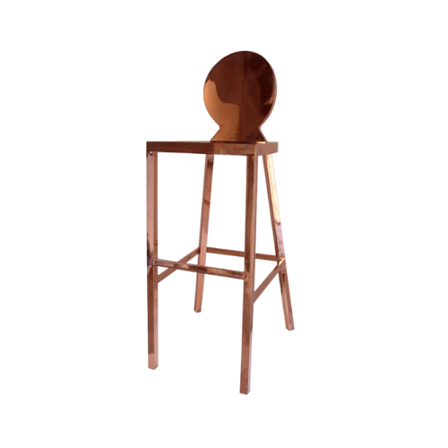 SILLA DE BAR GATSBY ROSE GOLD