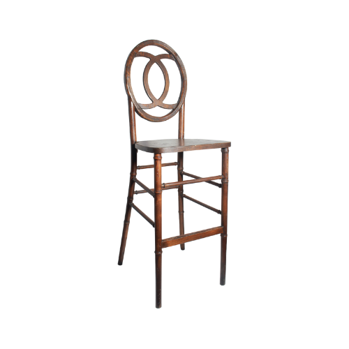SILLA DE BAR CHANEL COLOR CAOBA