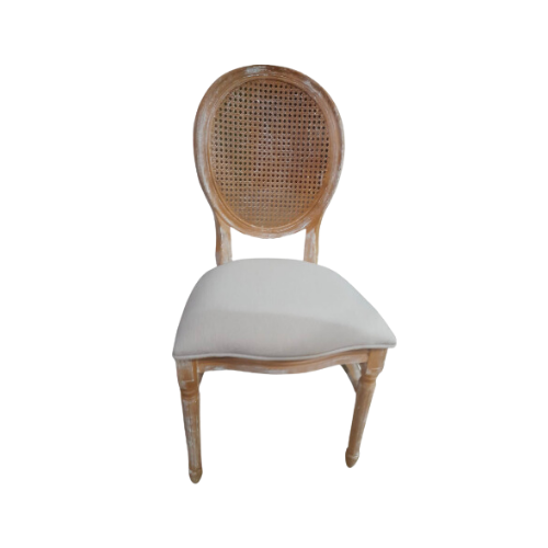 CHAIR LOUIS XV RATTAN NATURAL