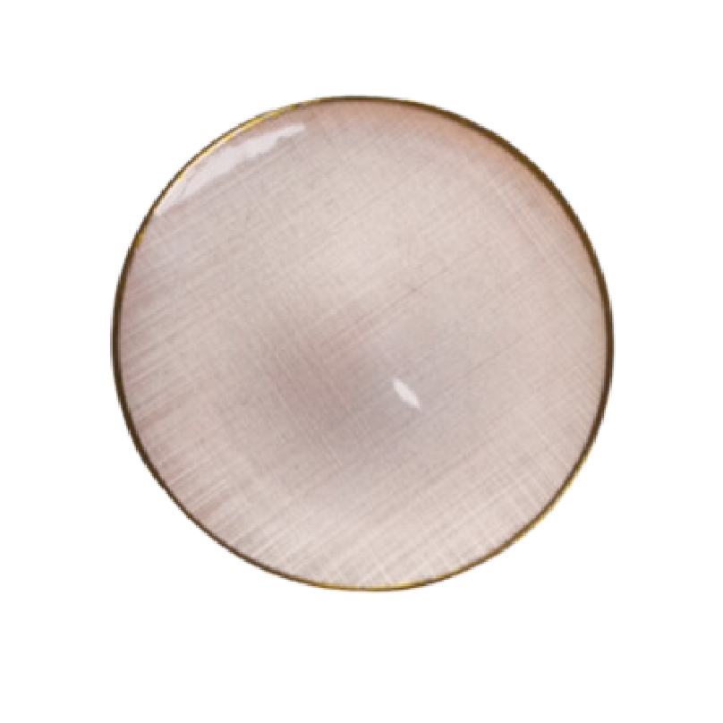 PLATO BASE ROSADO LAUREL 13"