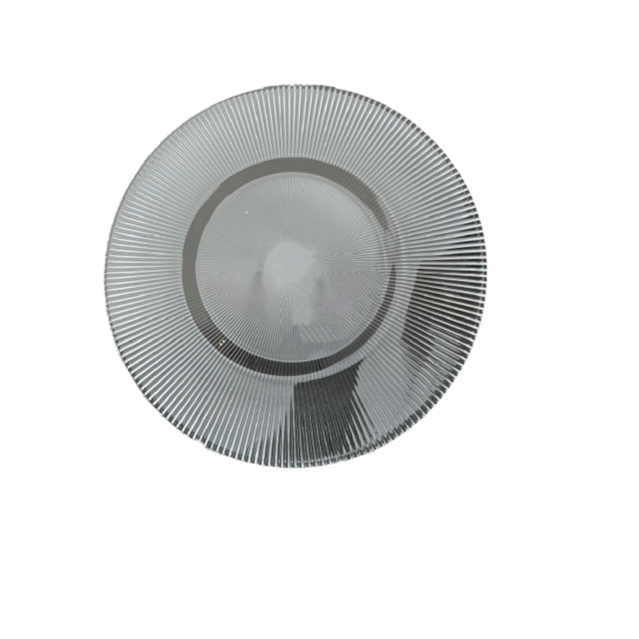 CHARGER PLATE SUNRAY CLEAR