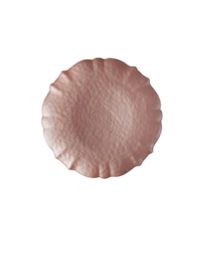 PLATO BASE PERLA QUEEN ROSADO
