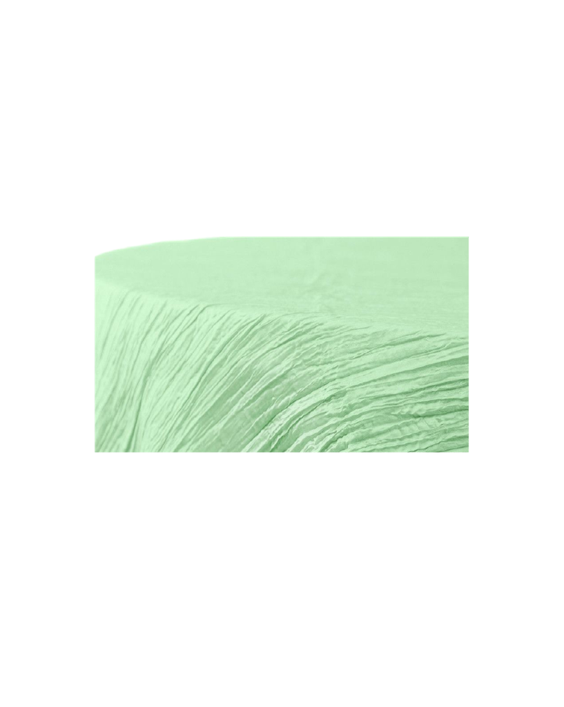 RUFFLED TABLECLOTH GREEN  PASTEL
