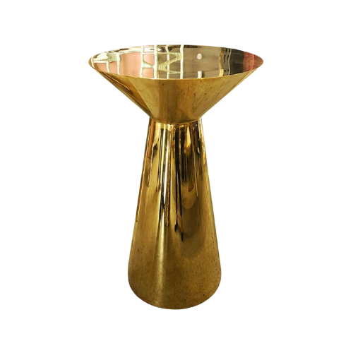 MESA DE BAR GATSBY LISA DORADA 28''X43''H