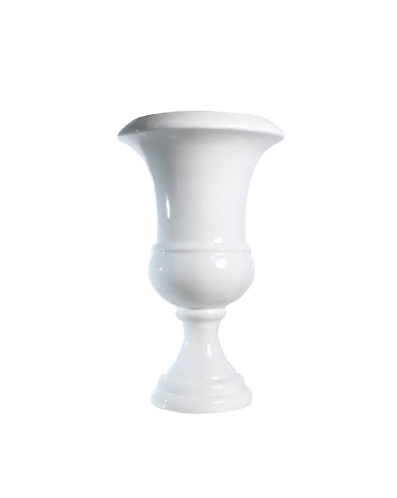 WHITE MOXIE URN 18.5"X30"
