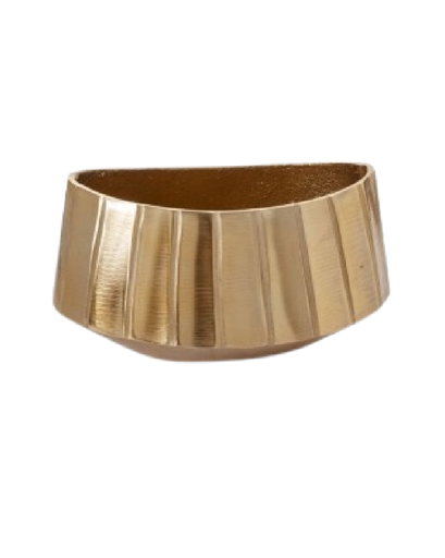 HELENA BOWL GOLD 10.5"X7.25"X5.5"