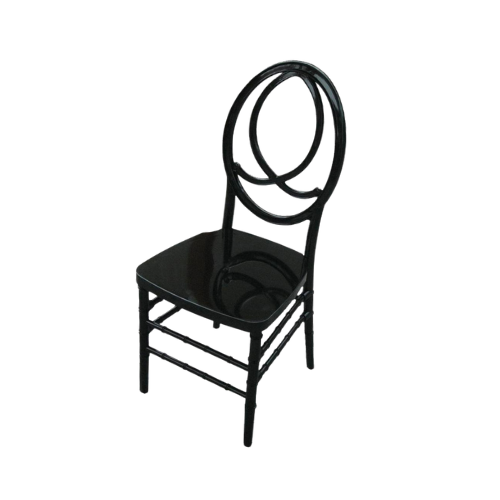 SILLA CHANEL EN RESINA NEGRA