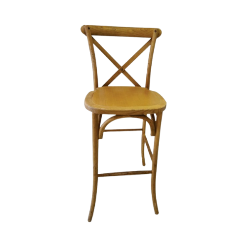 SILLA DE BAR CROSSBACK COLOR NATURAL