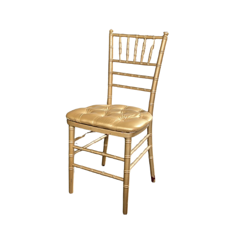 SILLA TIFFANY EN MADERA DORADA