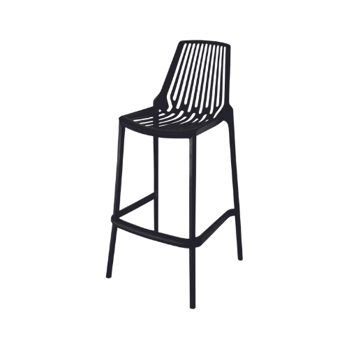 SILLA DE BAR BAZHOU NEGRA