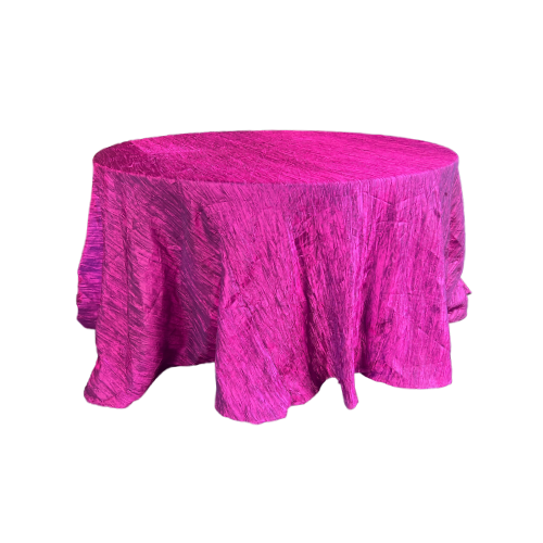 RUFFLED TABLECLOTH DARK FUCHSIA