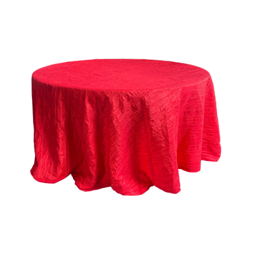 RUFFLED TABLECLOTH RED