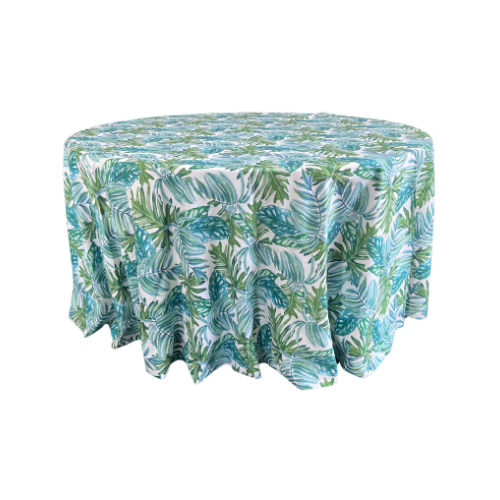 TROPICAL GREEN PALMS ROUND OF 120''