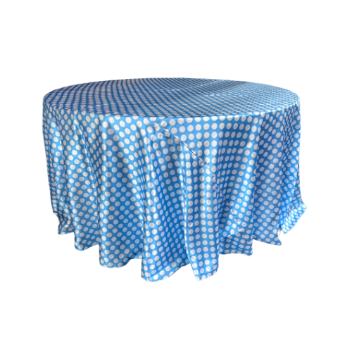 MANTEL LUNARES BLANCO Y AZUL