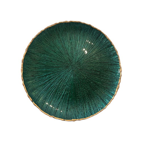 CHARGER PLATE REGINA GREEN