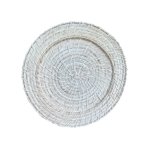 PLATO BASE EN MIMBRE C/VINTAGE