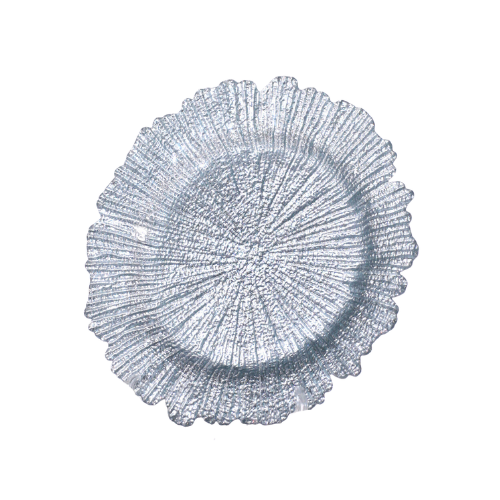 CHARGER PLATE CORAL SILVER
