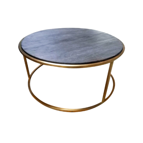 MESA REDONDA MARIANA PATA DORADA