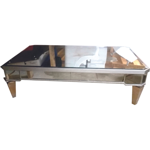 MESA DE CENTRO DIAMANTE EN ESPEJO 63'X39'