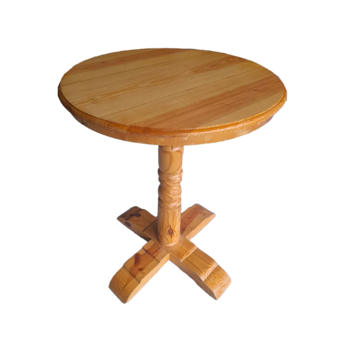 MESA DE BAR PATA TORNEADA NATURAL