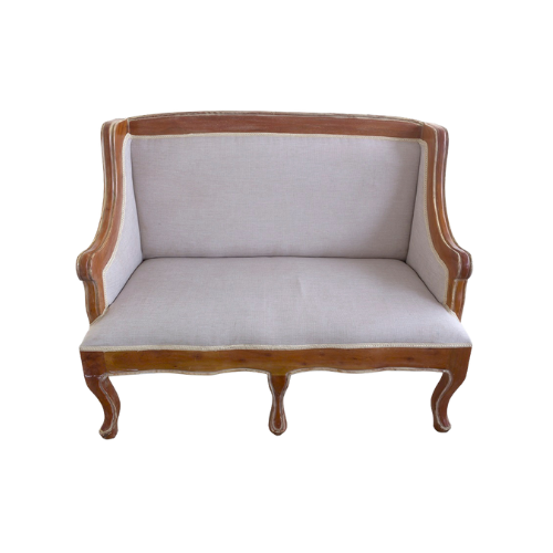 SOFA WINDSOR EN CAOBA COLOR NATURAL