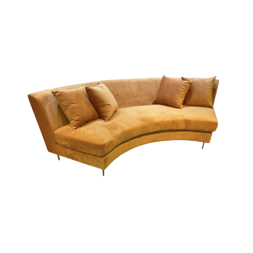 SOFA MODULAR PALERMO COLOR NARANJA 133''X65''X30