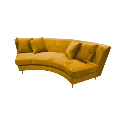 SOFA MODULAR PALERMO COLOR AMARILLO 133''X65''X30