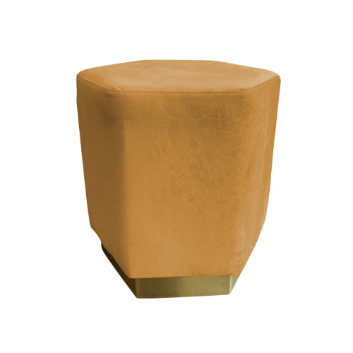 OTTOMAN PALERMO NARANJA 17''X17''X17''H