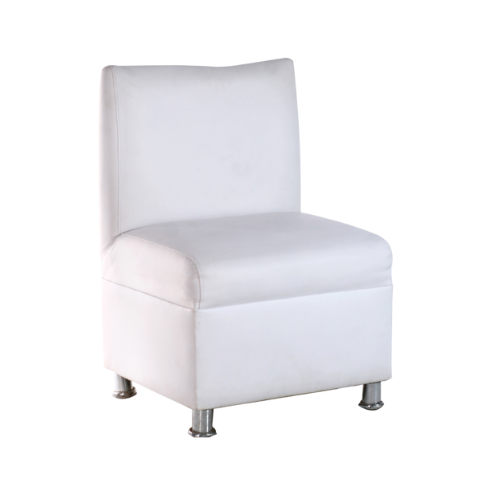 ARMCHAIR MILANO WITHOUT ARMREST WHITE