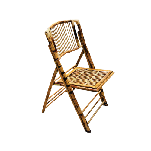 SILLA EN BAMBÚ CLARO ( PREGADIZA)