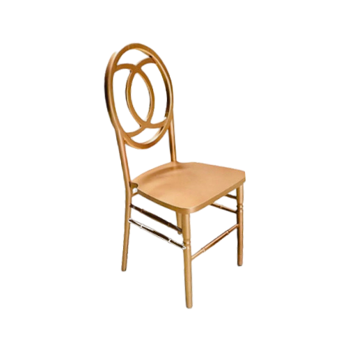 SILLA CHANEL EN MADERA DORADA