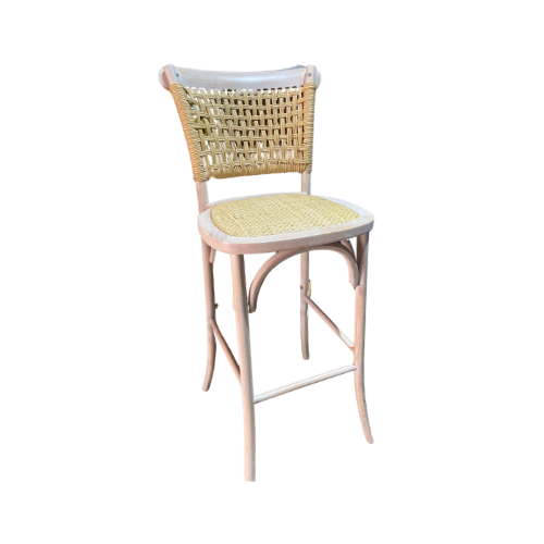 BAR CHAIR LA FINCA RATTAN WHITE