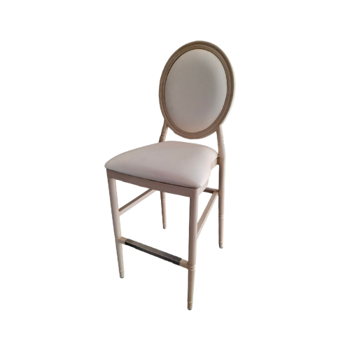 BAR CHAIRS LOUIS XV ALUMINUM COLOR WOOD