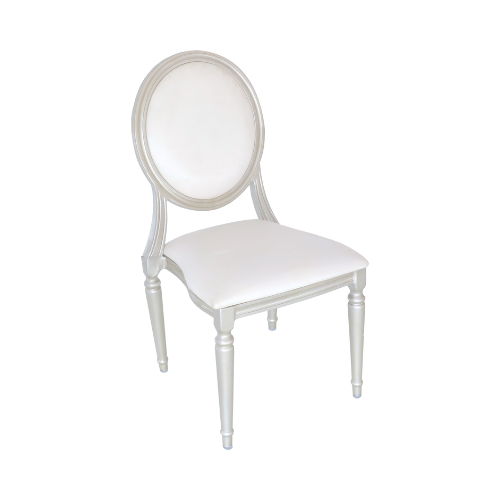 SILLAS LOUIS XV ALUMINIO BLANCA