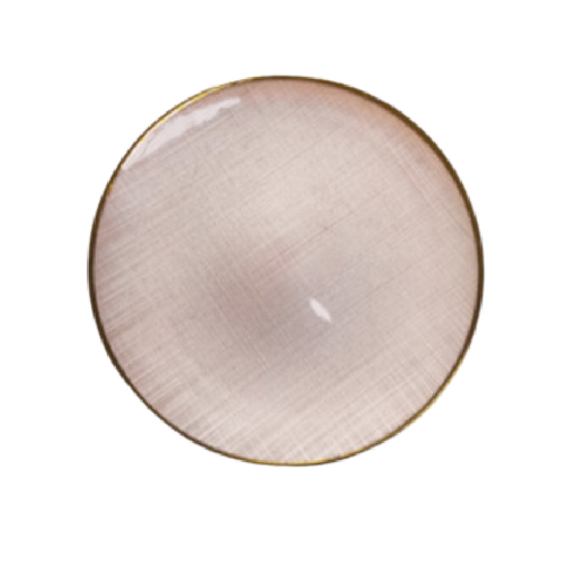 PLATO BASE ROSADO LAUREL 13"