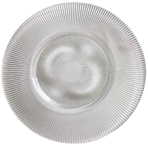 PLATO BASE SUNRAY TRANSPARENTE
