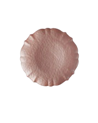 PLATO BASE PERLA QUEEN ROSADO