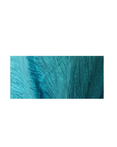 RUFFLED TABLECLOTH TURQUOISE GREEN