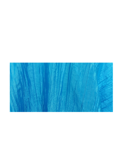 BLUE RUFFLED TABLECLOTH OF 60" (NEW)