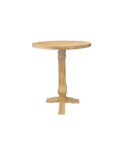 MESA DE BAR COLONIAL EN MADERA C/NATURAL M