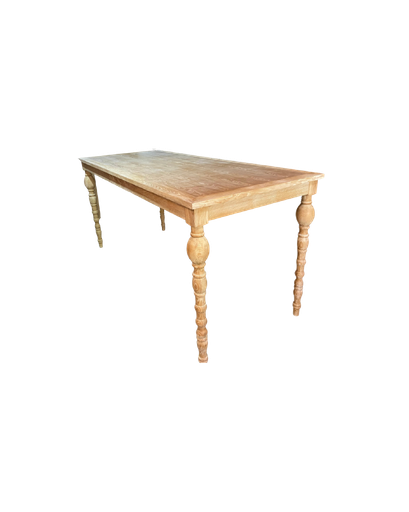 MESA DE BAR VICTORIANA EN MADERA C/NATURAL 94X39X43''H